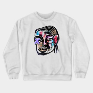 Art Face Crewneck Sweatshirt